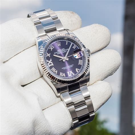 rolex datejust 31 purple dial|rolex datejust 31 price.